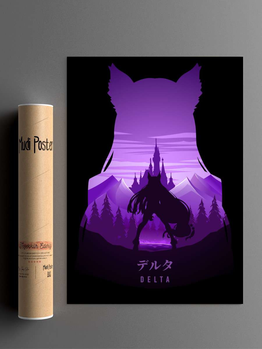 Delta Shadow Garden Anime Poster Çerçevesiz Yüksek Kalite Anime Duvar Poster