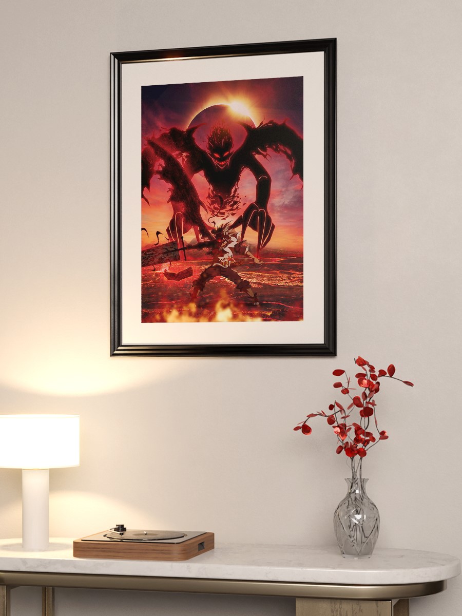 Demon Eclipse Anime Poster Çerçevesiz Yüksek Kalite Anime Duvar Poster