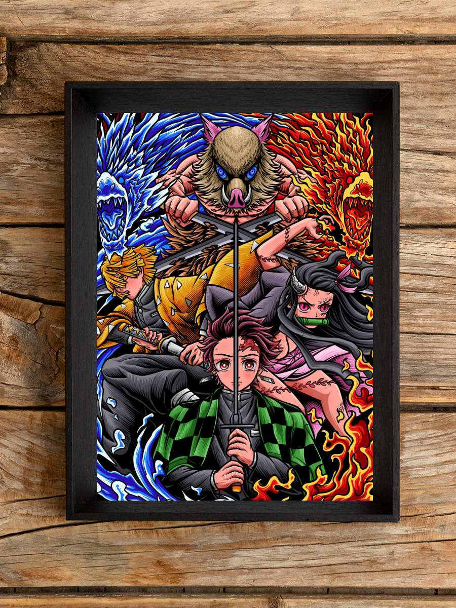 demon hunter team Anime Poster Çerçevesiz Yüksek Kalite Anime Duvar Poster