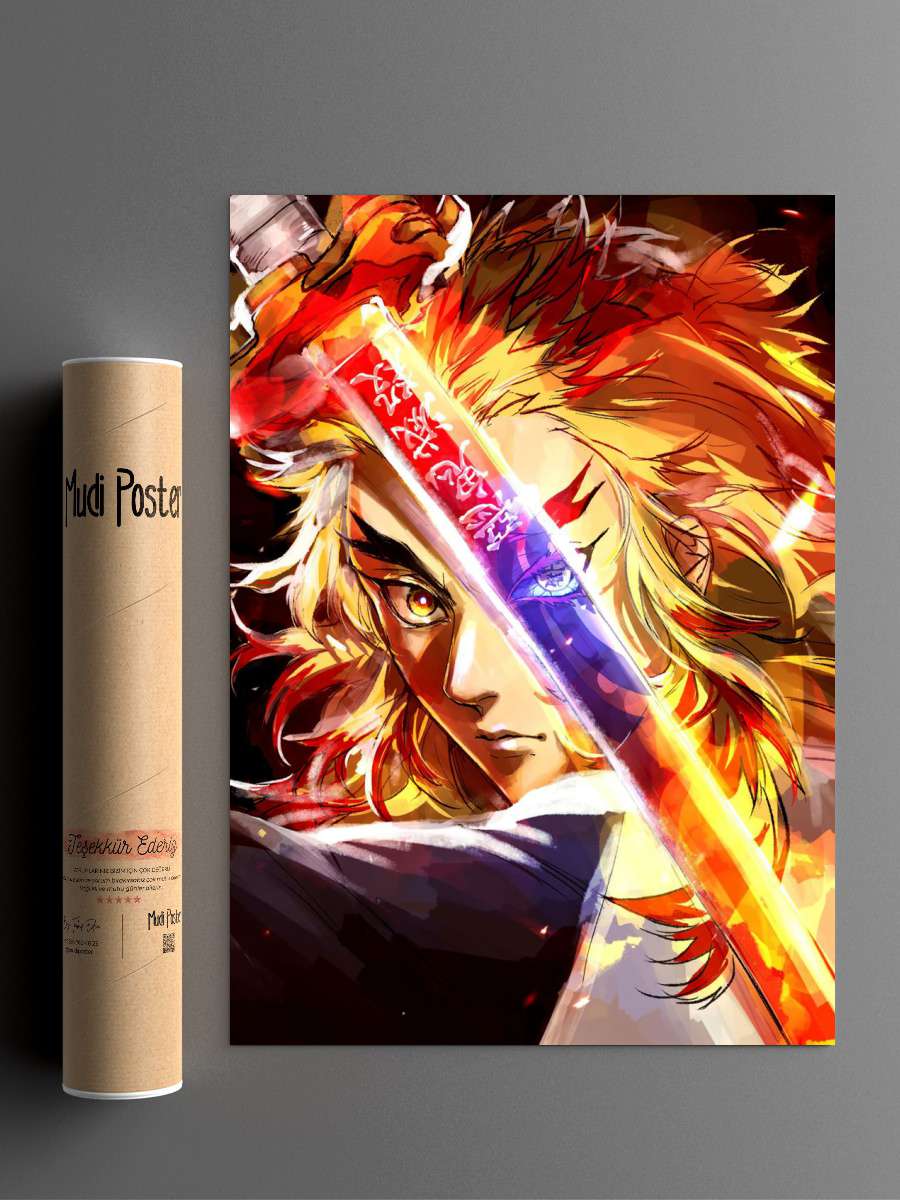 Demon Slayer Anime Anime Poster Çerçevesiz Yüksek Kalite Anime Duvar Poster
