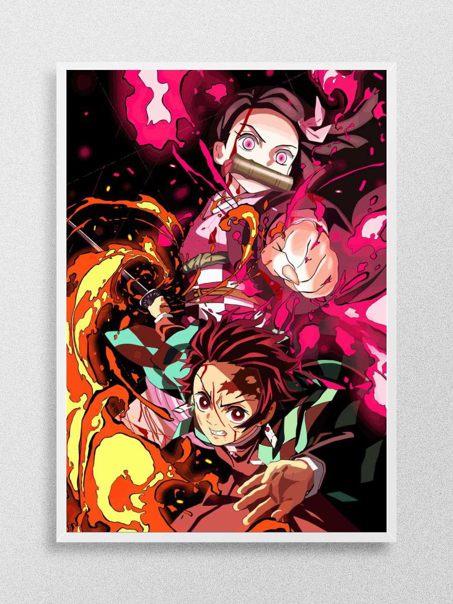 Demon Slayer Anime Anime Poster Çerçevesiz Yüksek Kalite Anime Duvar Poster