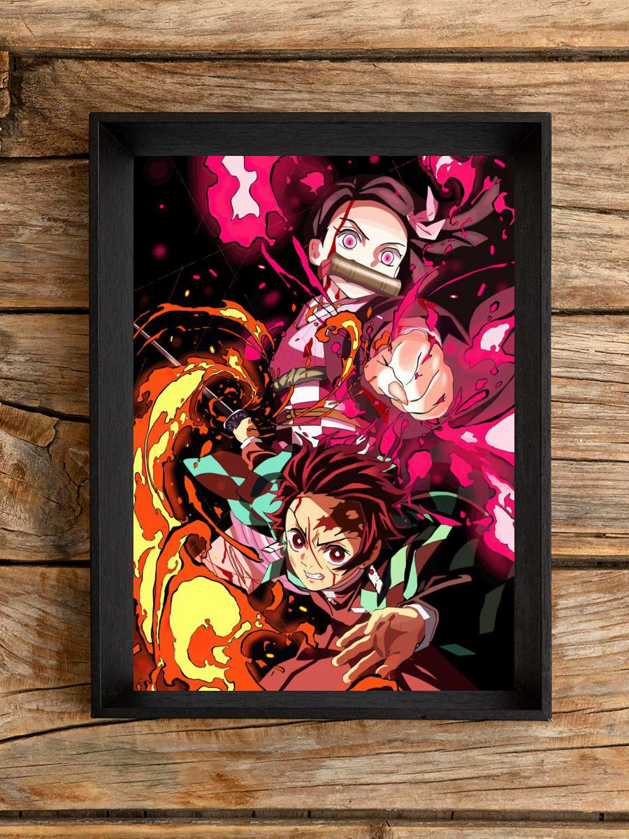 Demon Slayer Anime Anime Poster Çerçevesiz Yüksek Kalite Anime Duvar Poster