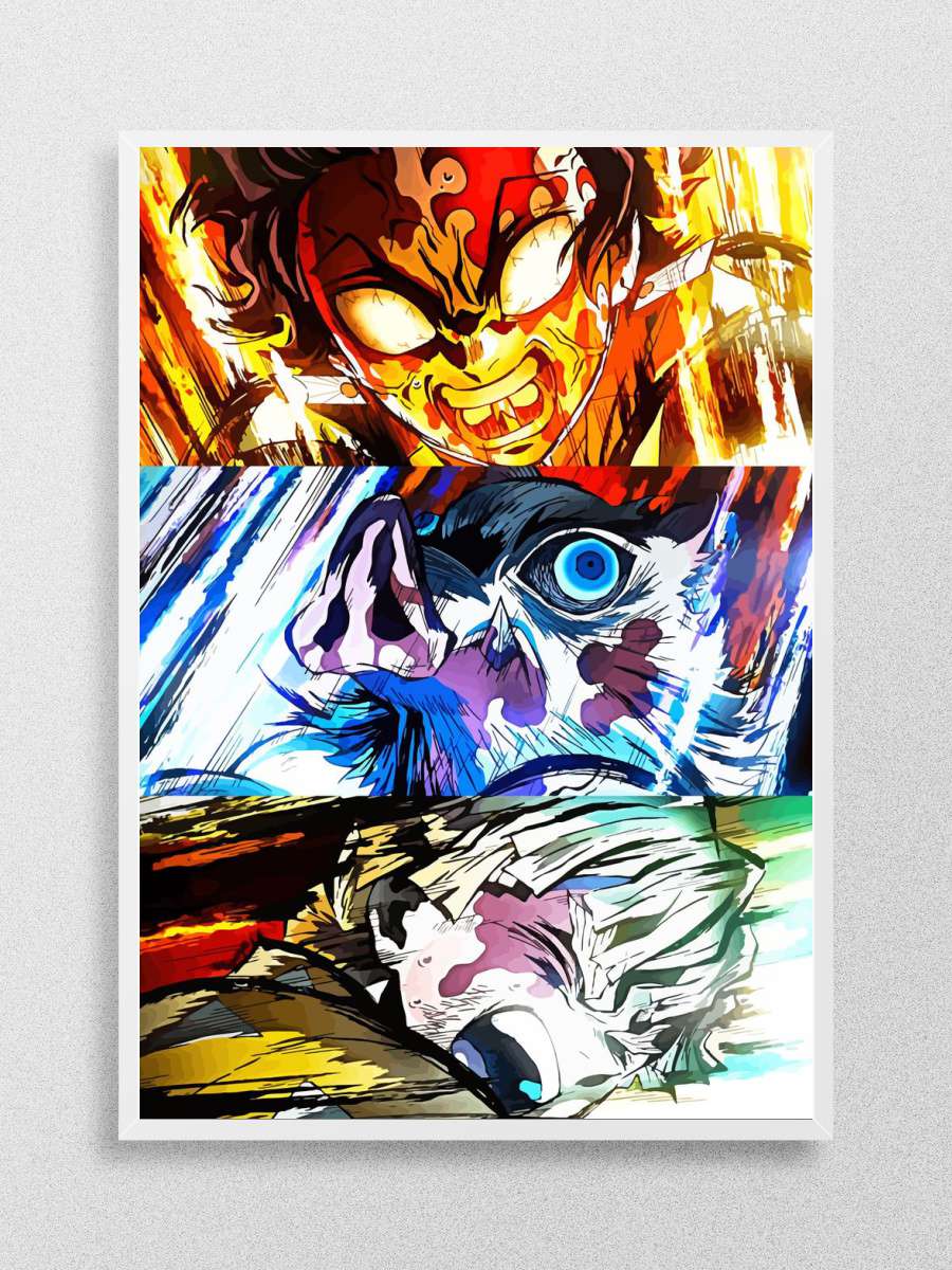 Demon Slayer Art Anime Poster Çerçevesiz Yüksek Kalite Anime Duvar Poster