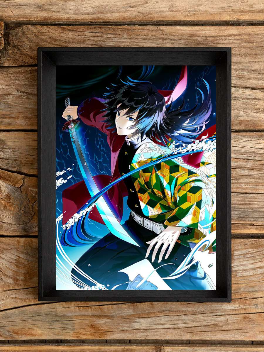 Demon Slayer Giyu Tomioka Anime Poster Çerçevesiz Yüksek Kalite Anime Duvar Poster