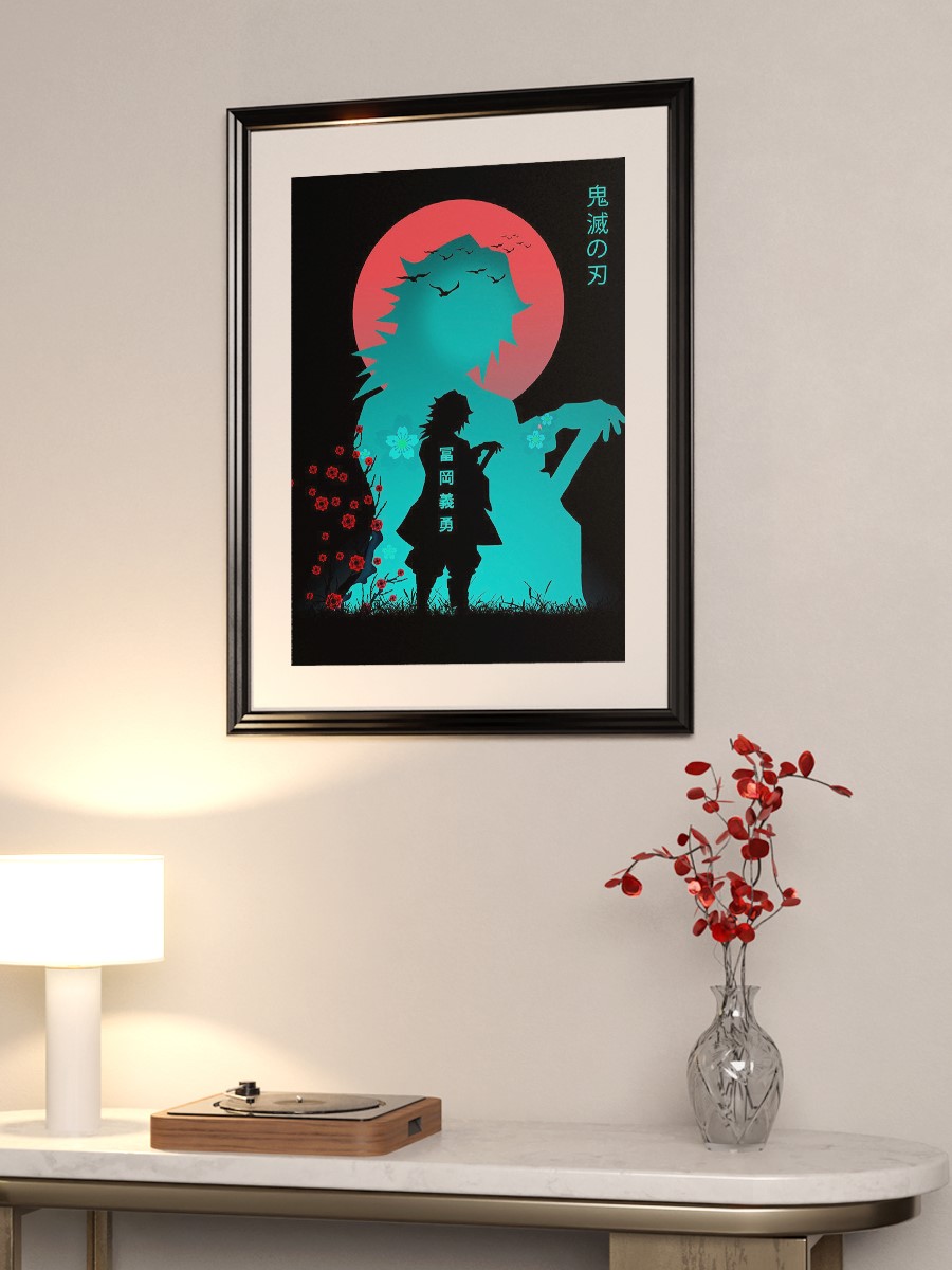 demon slayer Giyu Tomioka  Anime Poster Çerçevesiz Yüksek Kalite Anime Duvar Poster