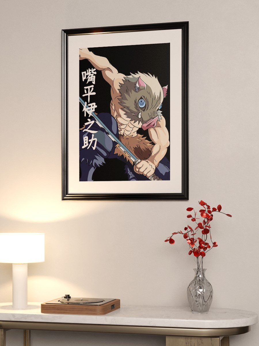 Demon Slayer Inosuke Anime Poster Çerçevesiz Yüksek Kalite Anime Duvar Poster