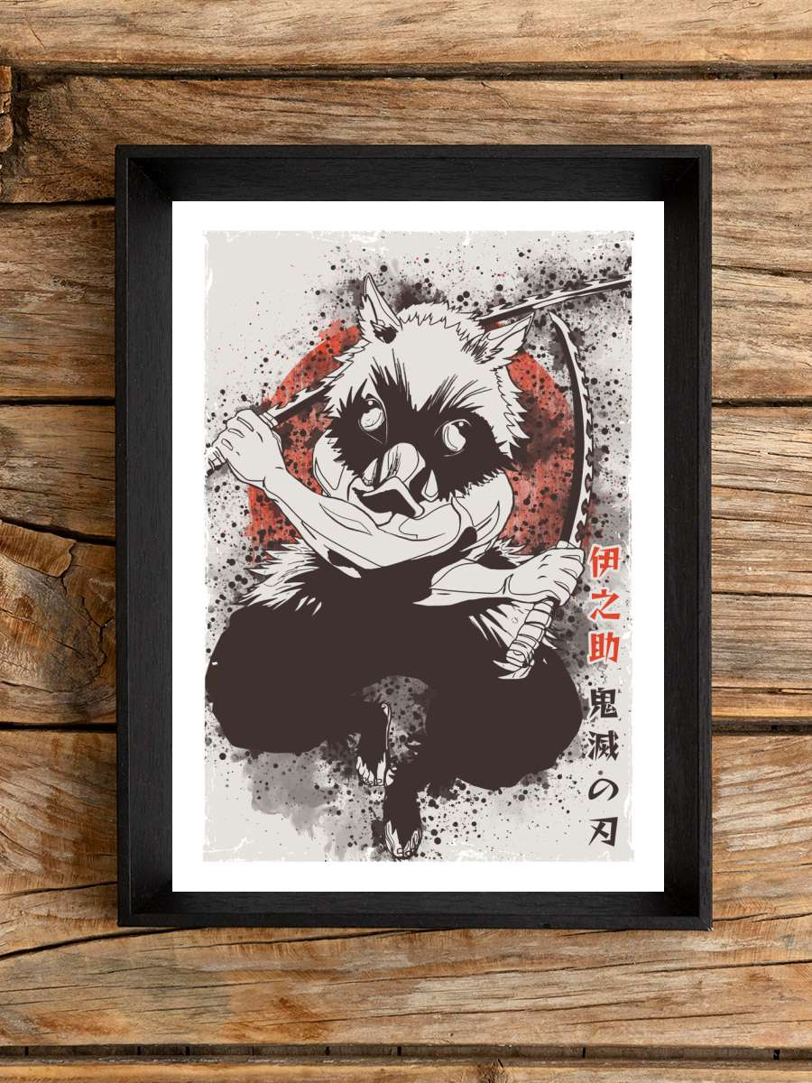 Demon Slayer Inosuke Anime Poster Çerçevesiz Yüksek Kalite Anime Duvar Poster