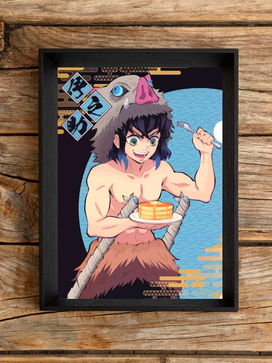 Demon Slayer Inosuke Anime Poster Çerçevesiz Yüksek Kalite Anime Duvar Poster