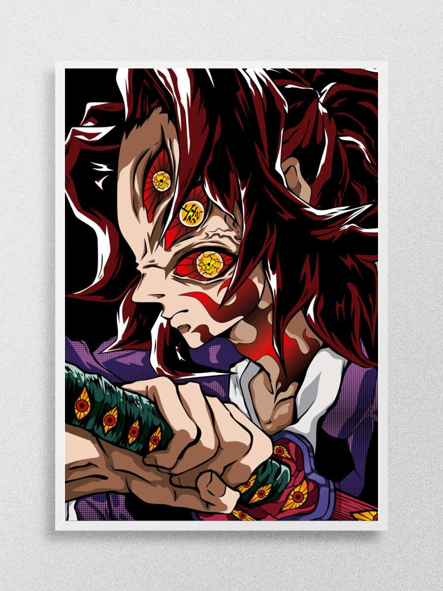 Demon Slayer Kokushibo Anime Poster Çerçevesiz Yüksek Kalite Anime Duvar Poster