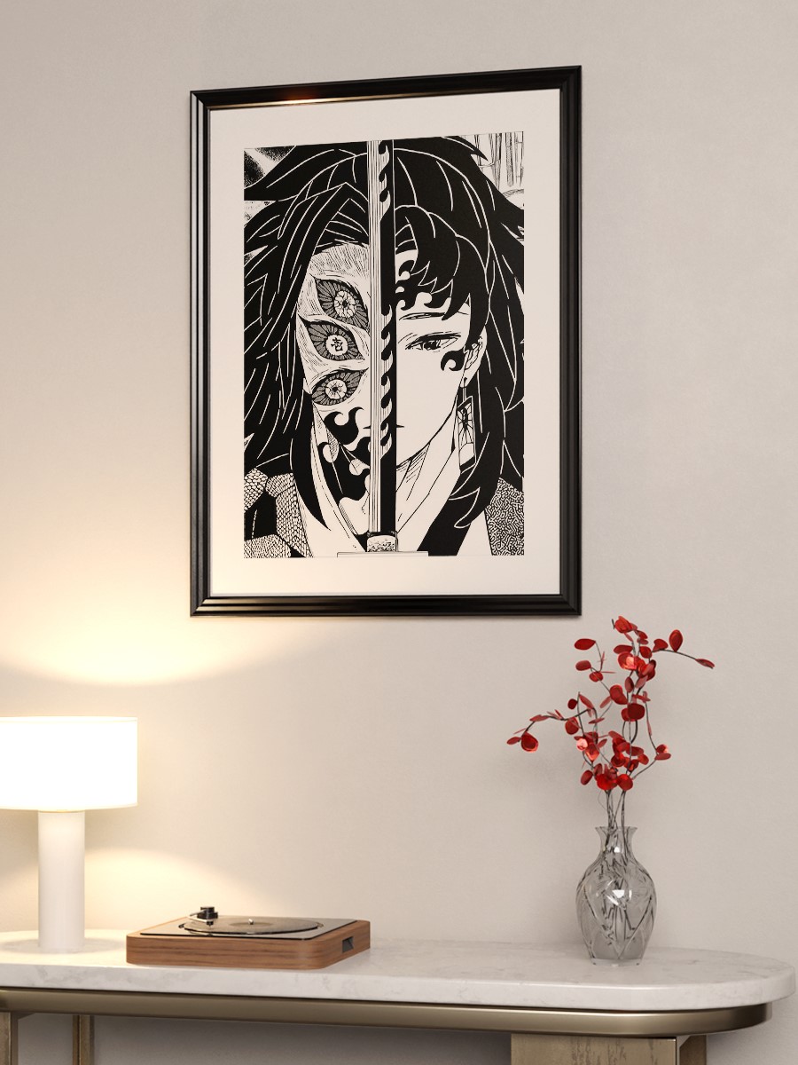 Demon Slayer Manga Anime Poster Çerçevesiz Yüksek Kalite Anime Duvar Poster