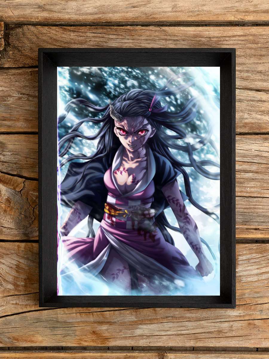 Demon Slayer Nezuko Anime Poster Çerçevesiz Yüksek Kalite Anime Duvar Poster