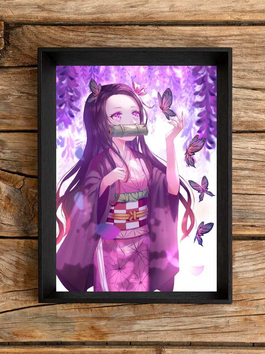 Demon Slayer Nezuko Anime Poster Çerçevesiz Yüksek Kalite Anime Duvar Poster