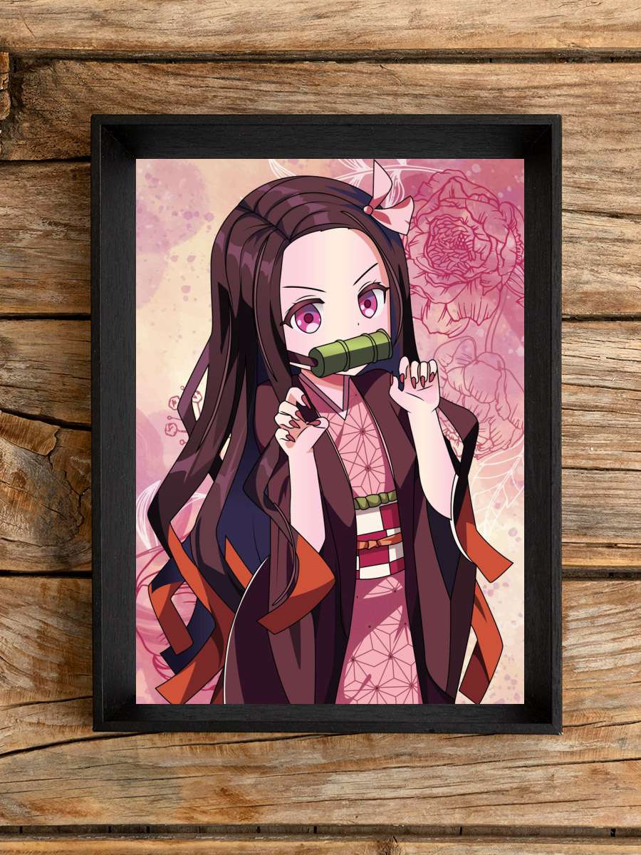 demon slayer Nezuko Anime Poster Çerçevesiz Yüksek Kalite Anime Duvar Poster
