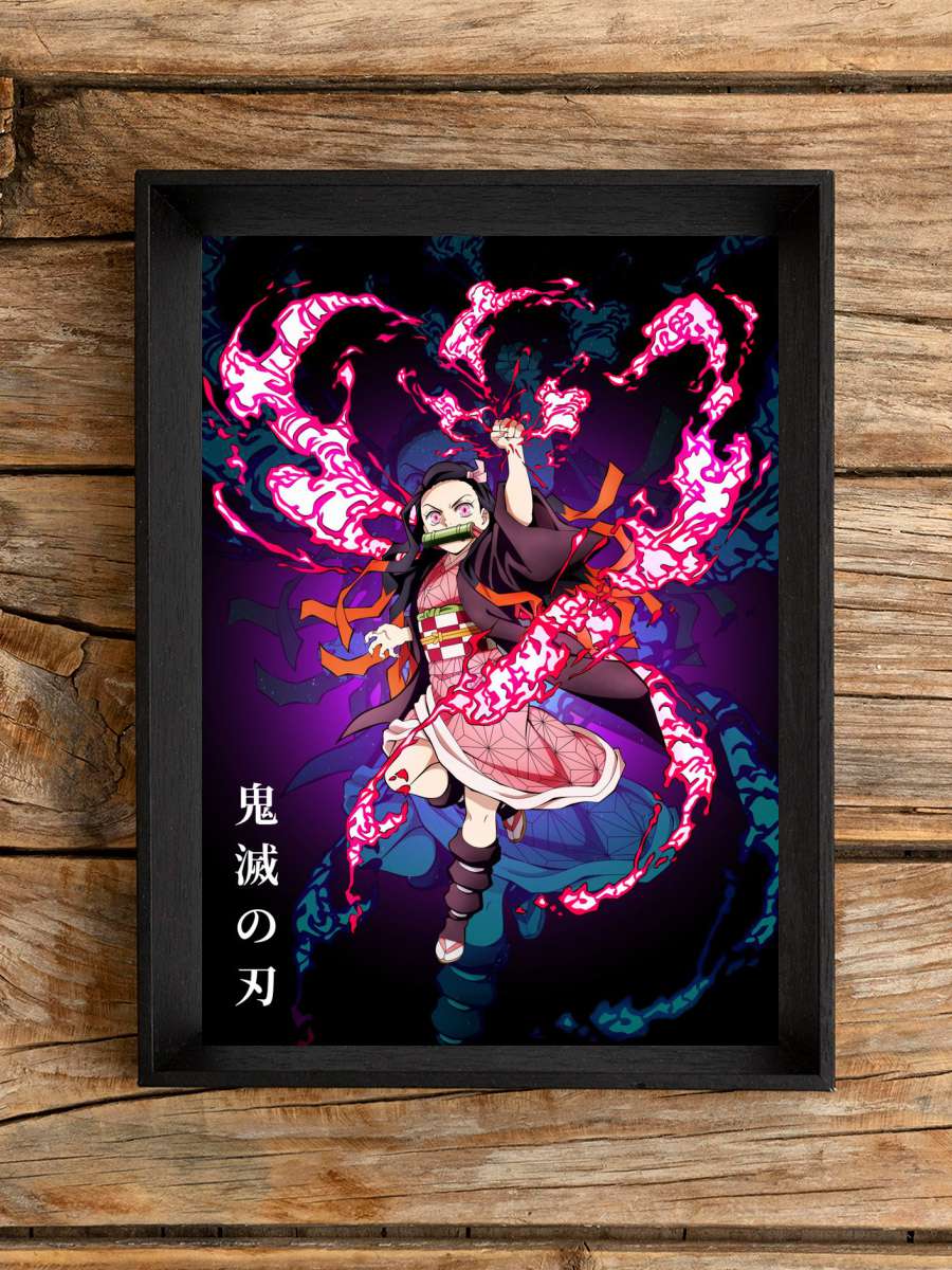 Demon Slayer Nezuko Anime Poster Çerçevesiz Yüksek Kalite Anime Duvar Poster