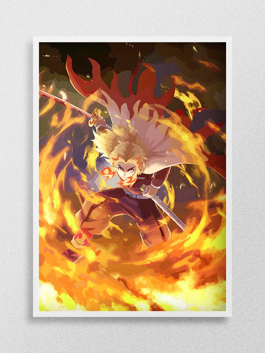 Demon Slayer Anime Poster Çerçevesiz Yüksek Kalite Anime Duvar Poster