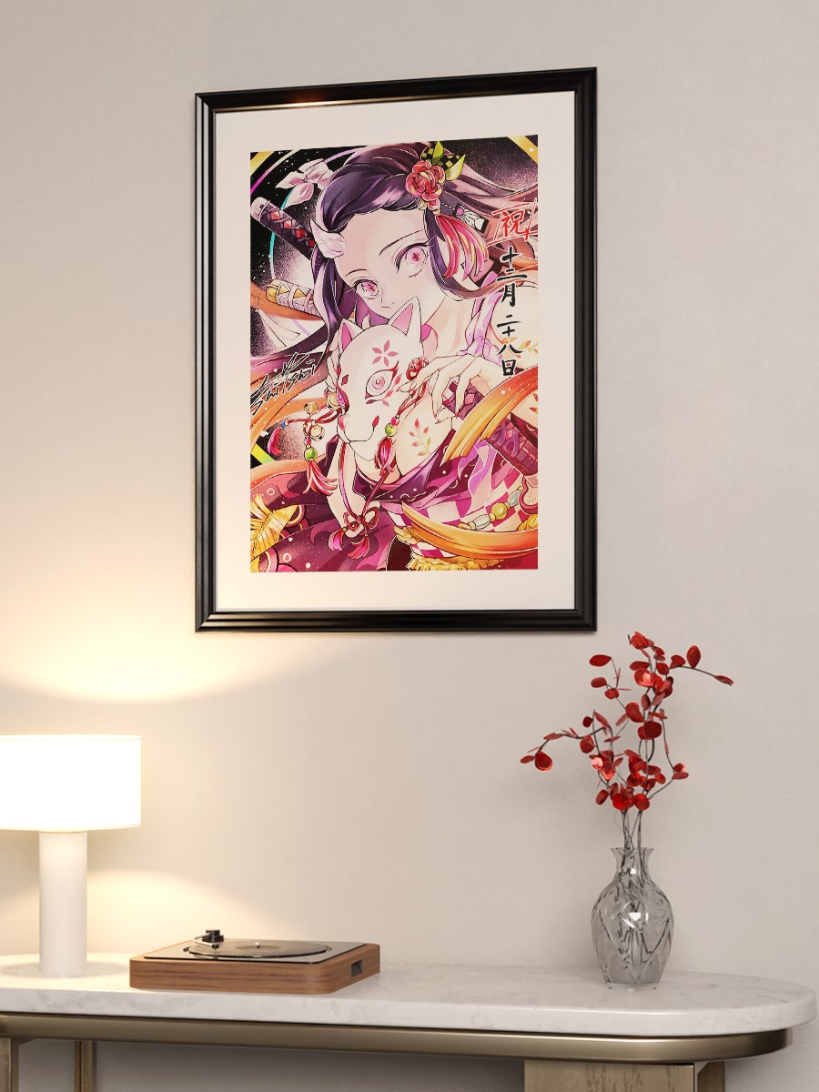 Demon Slayer Anime Poster Çerçevesiz Yüksek Kalite Anime Duvar Poster