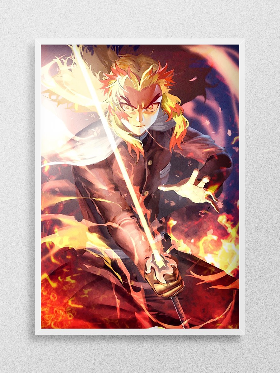 Demon Slayer Anime Poster Çerçevesiz Yüksek Kalite Anime Duvar Poster