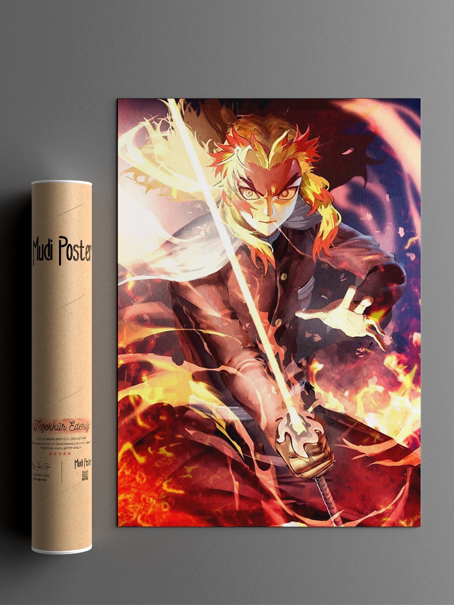 Demon Slayer Anime Poster Çerçevesiz Yüksek Kalite Anime Duvar Poster