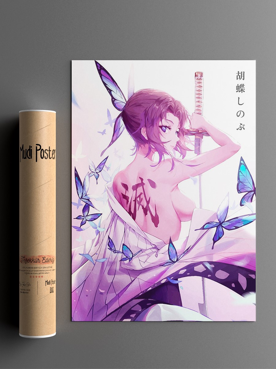 Demon Slayer Anime Poster Çerçevesiz Yüksek Kalite Anime Duvar Poster