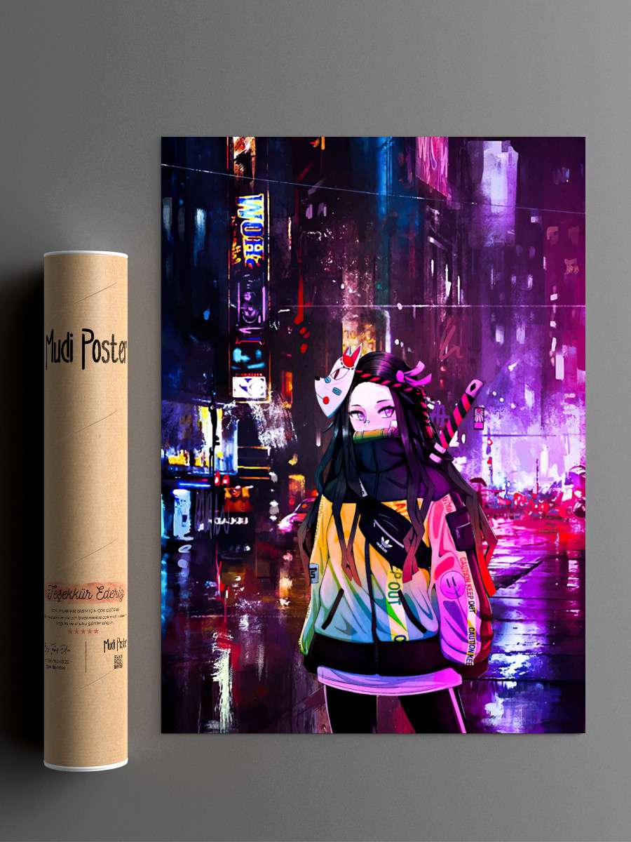 Demon Slayer Anime Poster Çerçevesiz Yüksek Kalite Anime Duvar Poster