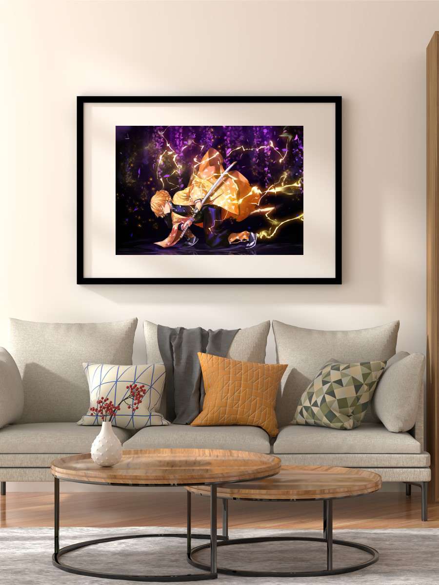 Demon Slayer Anime Poster Çerçevesiz Yüksek Kalite Anime Duvar Poster