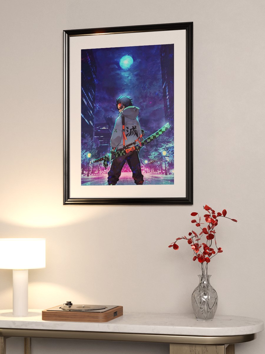 Demon Slayer Anime Poster Çerçevesiz Yüksek Kalite Anime Duvar Poster