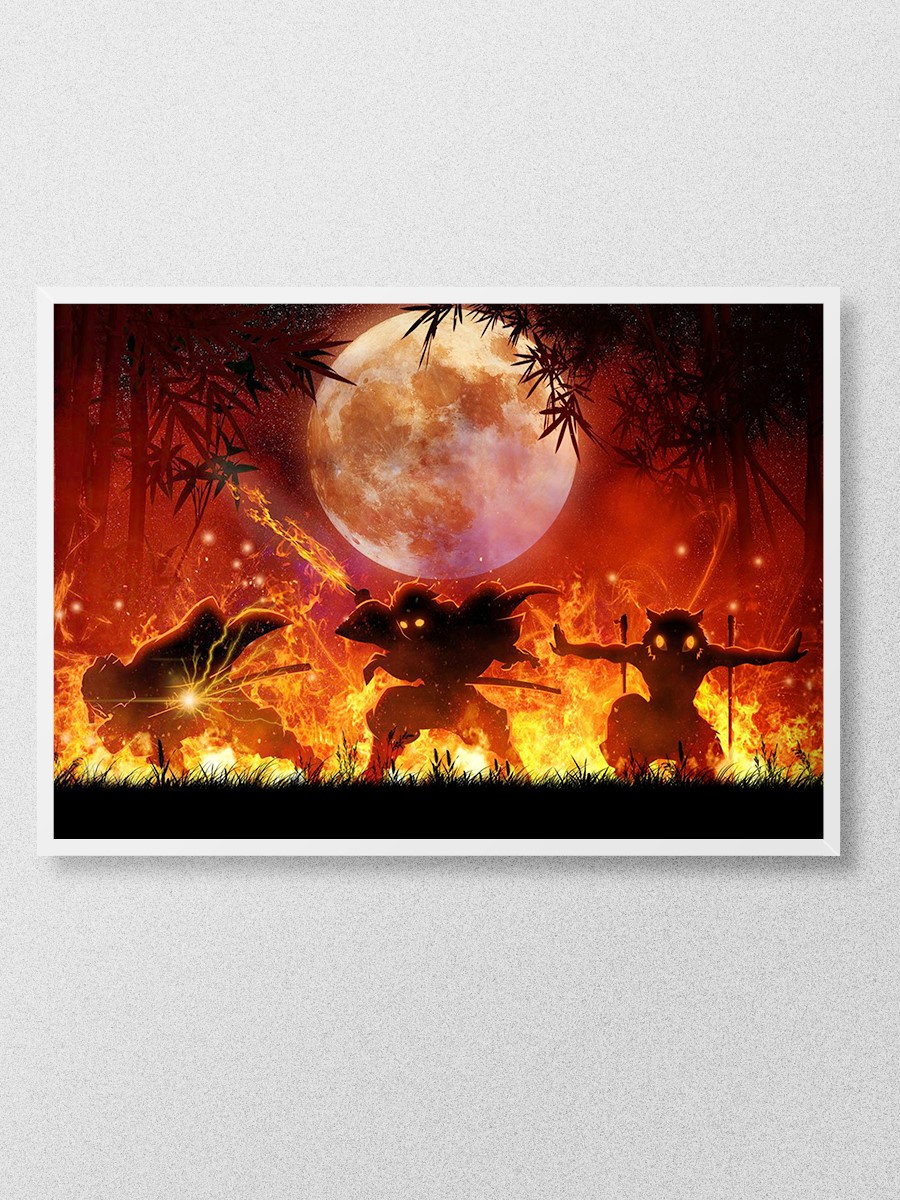 Demon Slayer Anime Poster Çerçevesiz Yüksek Kalite Anime Duvar Poster