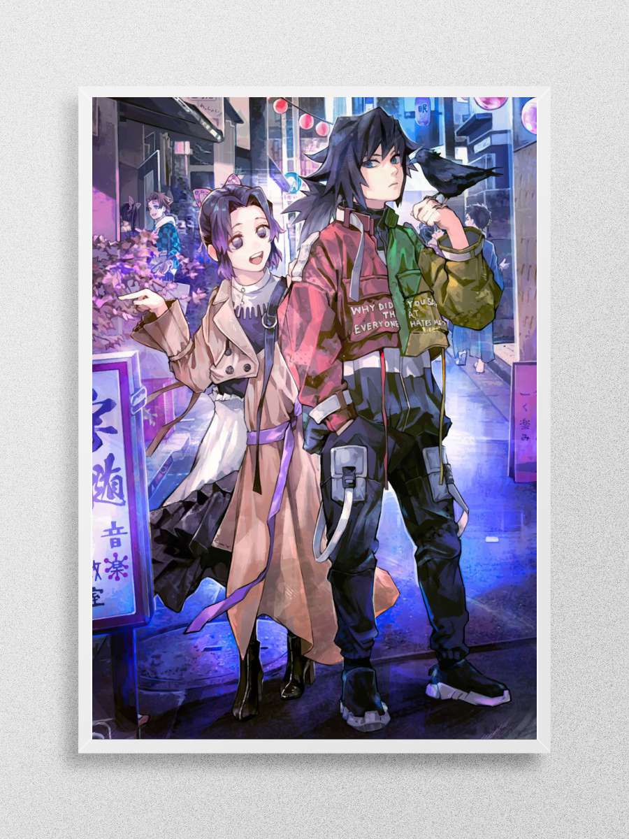Demon Slayer Anime Poster Çerçevesiz Yüksek Kalite Anime Duvar Poster