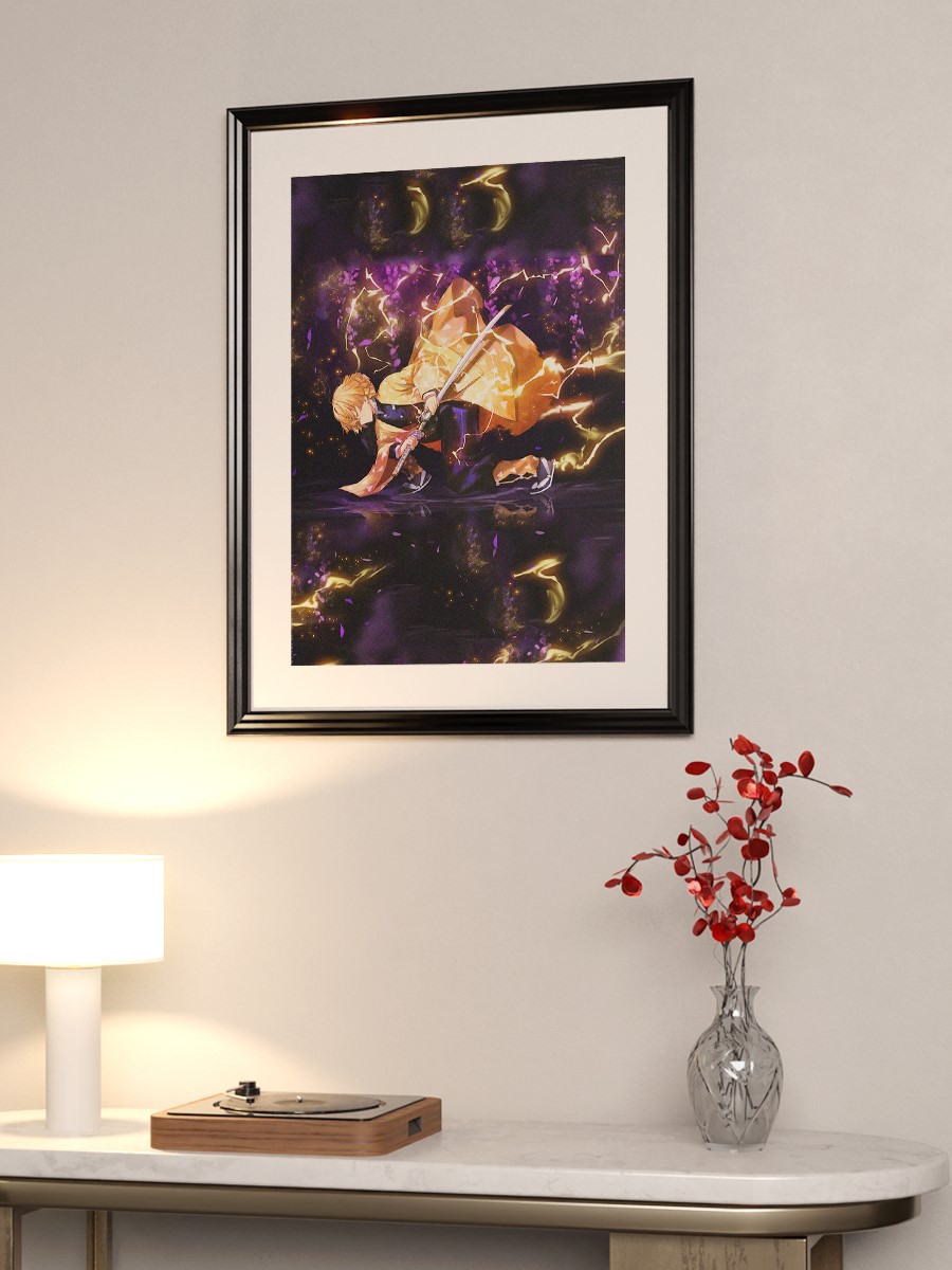 Demon Slayer  Anime Poster Çerçevesiz Yüksek Kalite Anime Duvar Poster