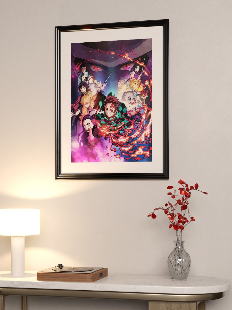 Demon Slayer Anime Poster Çerçevesiz Yüksek Kalite Anime Duvar Poster