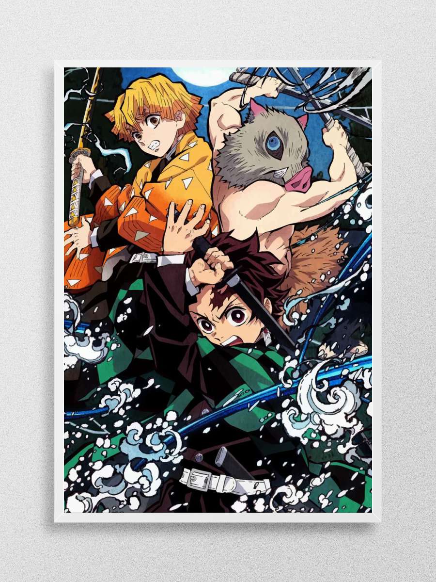 Demon Slayer Anime Poster Çerçevesiz Yüksek Kalite Anime Duvar Poster