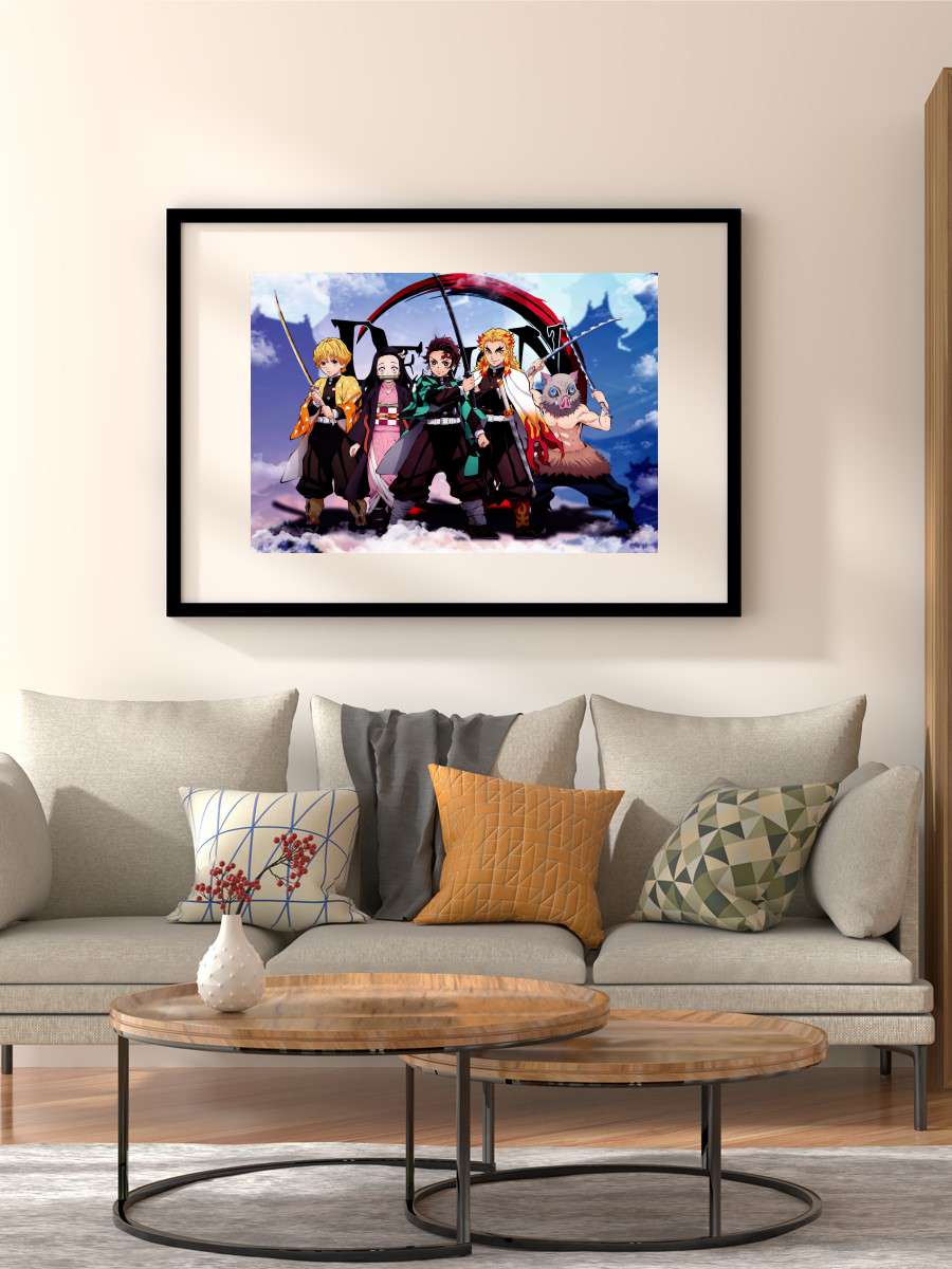 Demon Slayer Anime Poster Çerçevesiz Yüksek Kalite Anime Duvar Poster