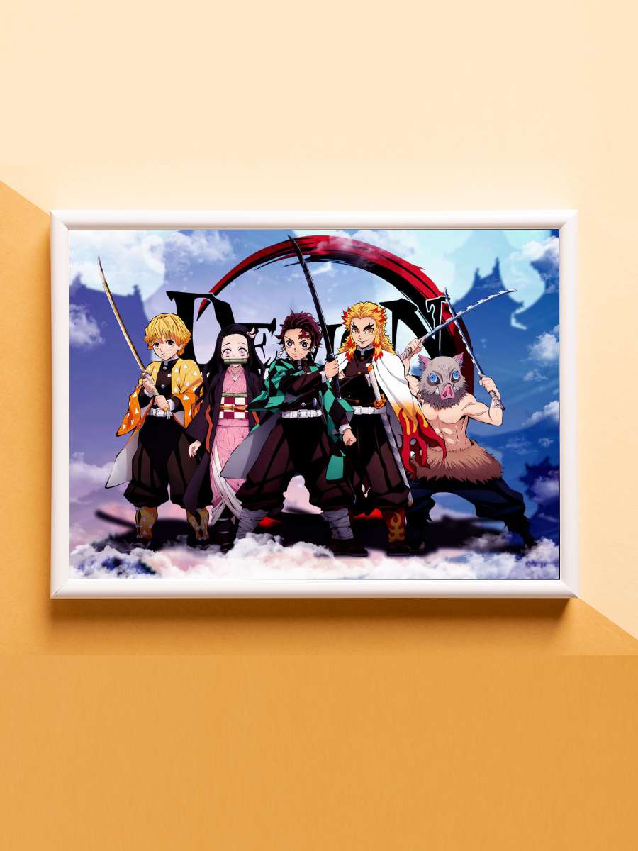 Demon Slayer Anime Poster Çerçevesiz Yüksek Kalite Anime Duvar Poster