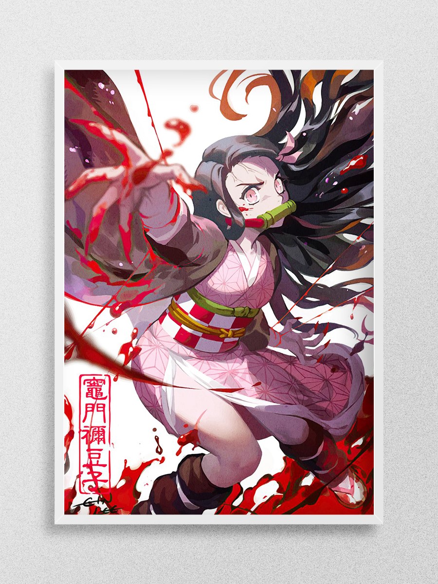 Demon Slayer Anime Poster Çerçevesiz Yüksek Kalite Anime Duvar Poster