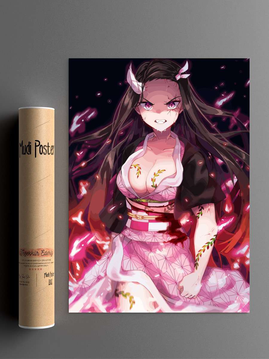 demon slayer Anime Poster Çerçevesiz Yüksek Kalite Anime Duvar Poster