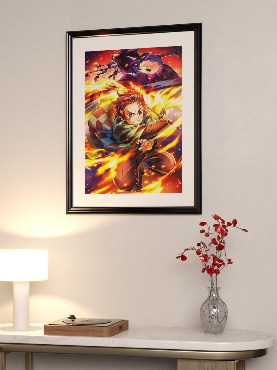 Demon Slayer Anime Poster Çerçevesiz Yüksek Kalite Anime Duvar Poster