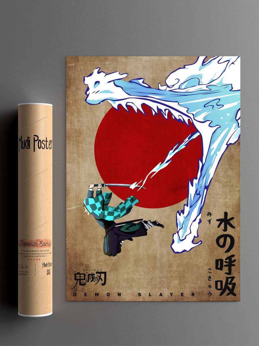 Demon Slayer Anime Poster Çerçevesiz Yüksek Kalite Anime Duvar Poster