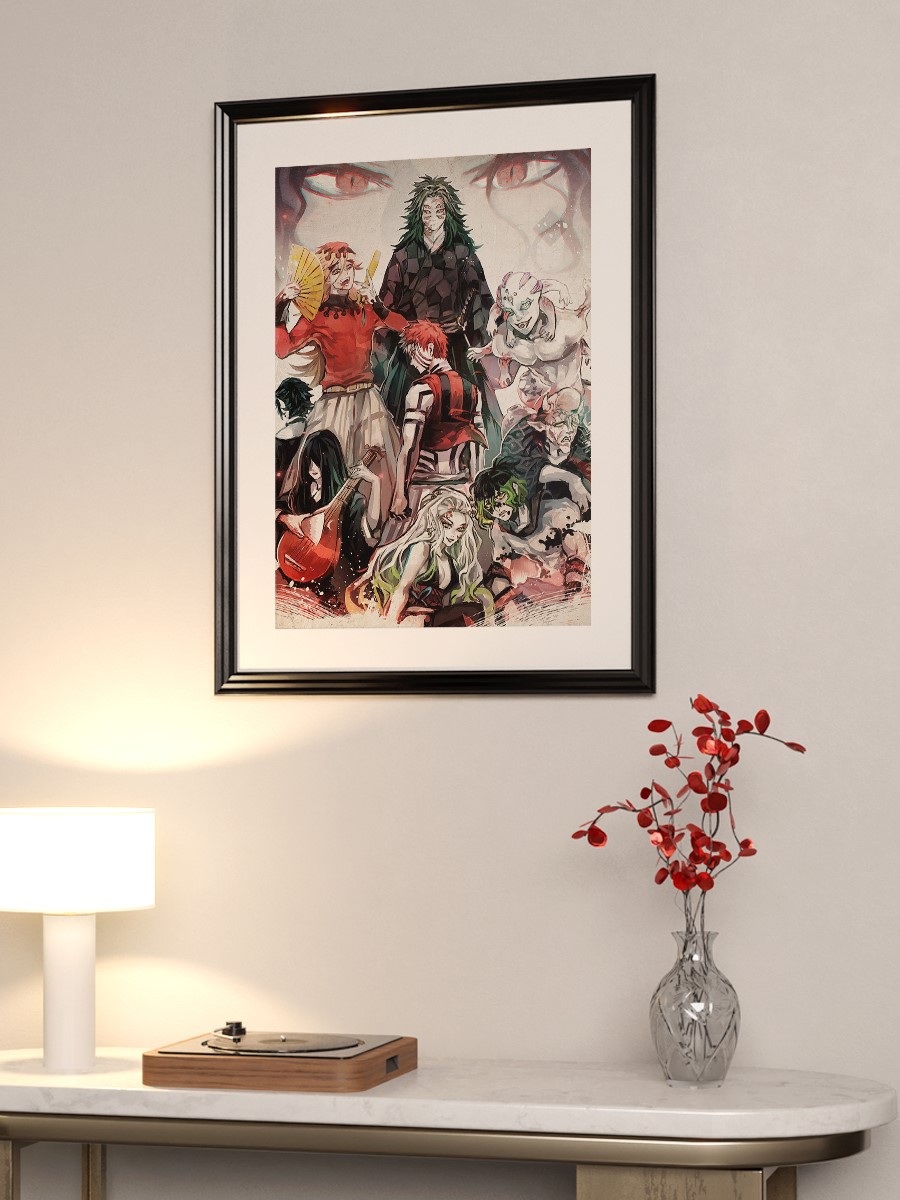 Demon Slayer Anime Poster Çerçevesiz Yüksek Kalite Anime Duvar Poster