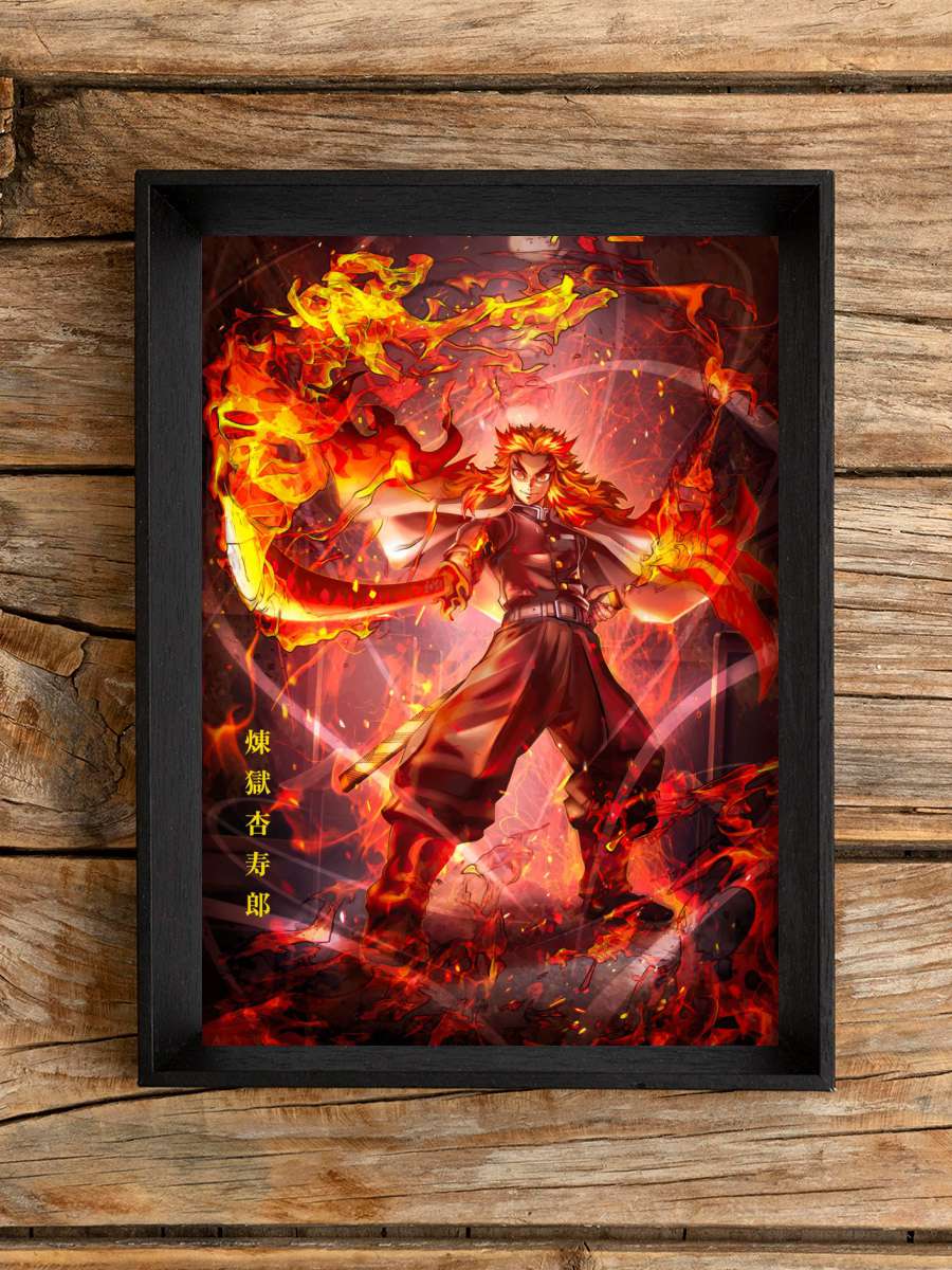 Demon Slayer Rengoku Anime Poster Çerçevesiz Yüksek Kalite Anime Duvar Poster
