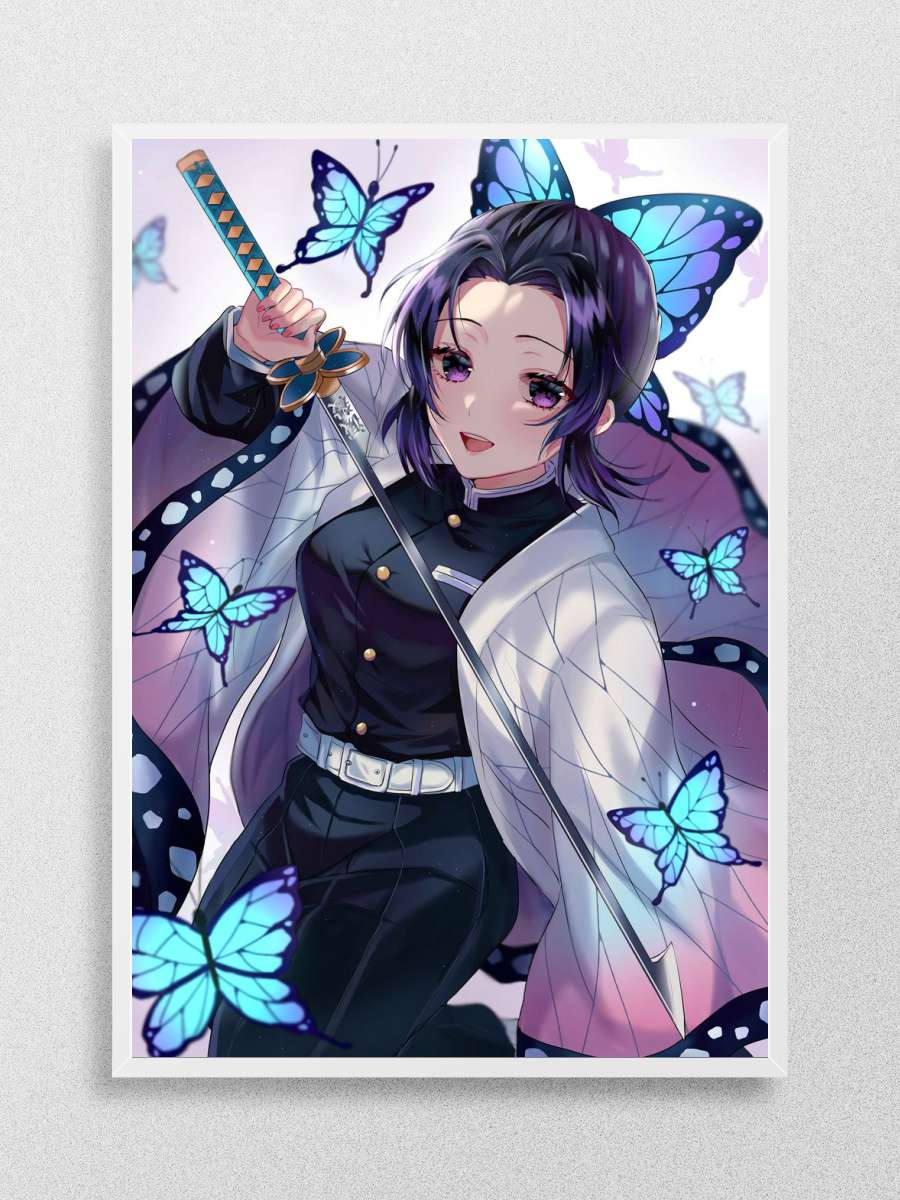 Demon Slayer Shinobu Kocho Anime Poster Çerçevesiz Yüksek Kalite Anime Duvar Poster