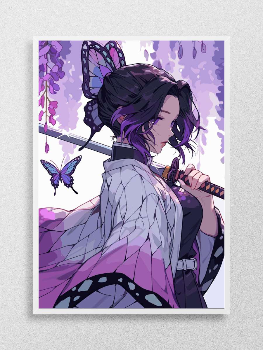 Demon Slayer Shinobu Kocho Anime Poster Çerçevesiz Yüksek Kalite Anime Duvar Poster