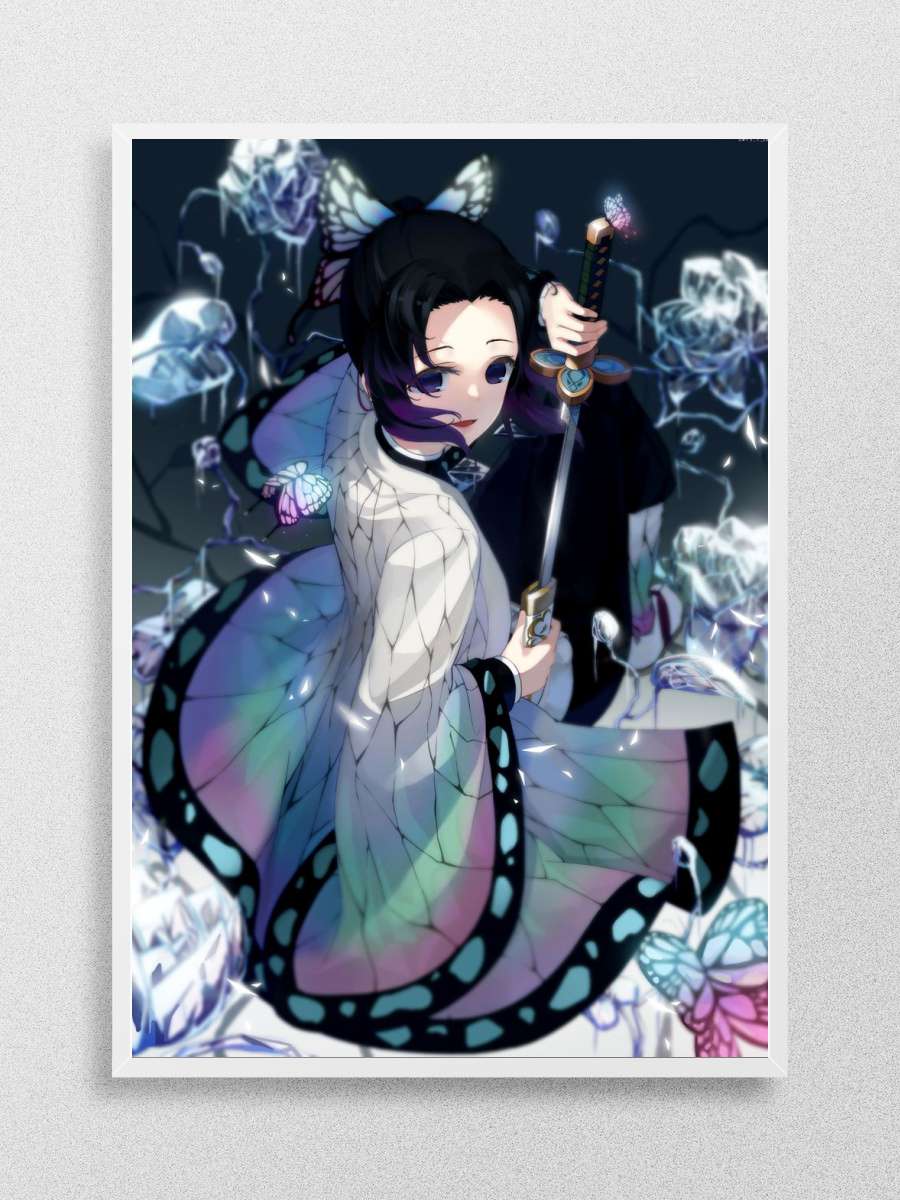 Demon Slayer Shinobu Anime Poster Çerçevesiz Yüksek Kalite Anime Duvar Poster