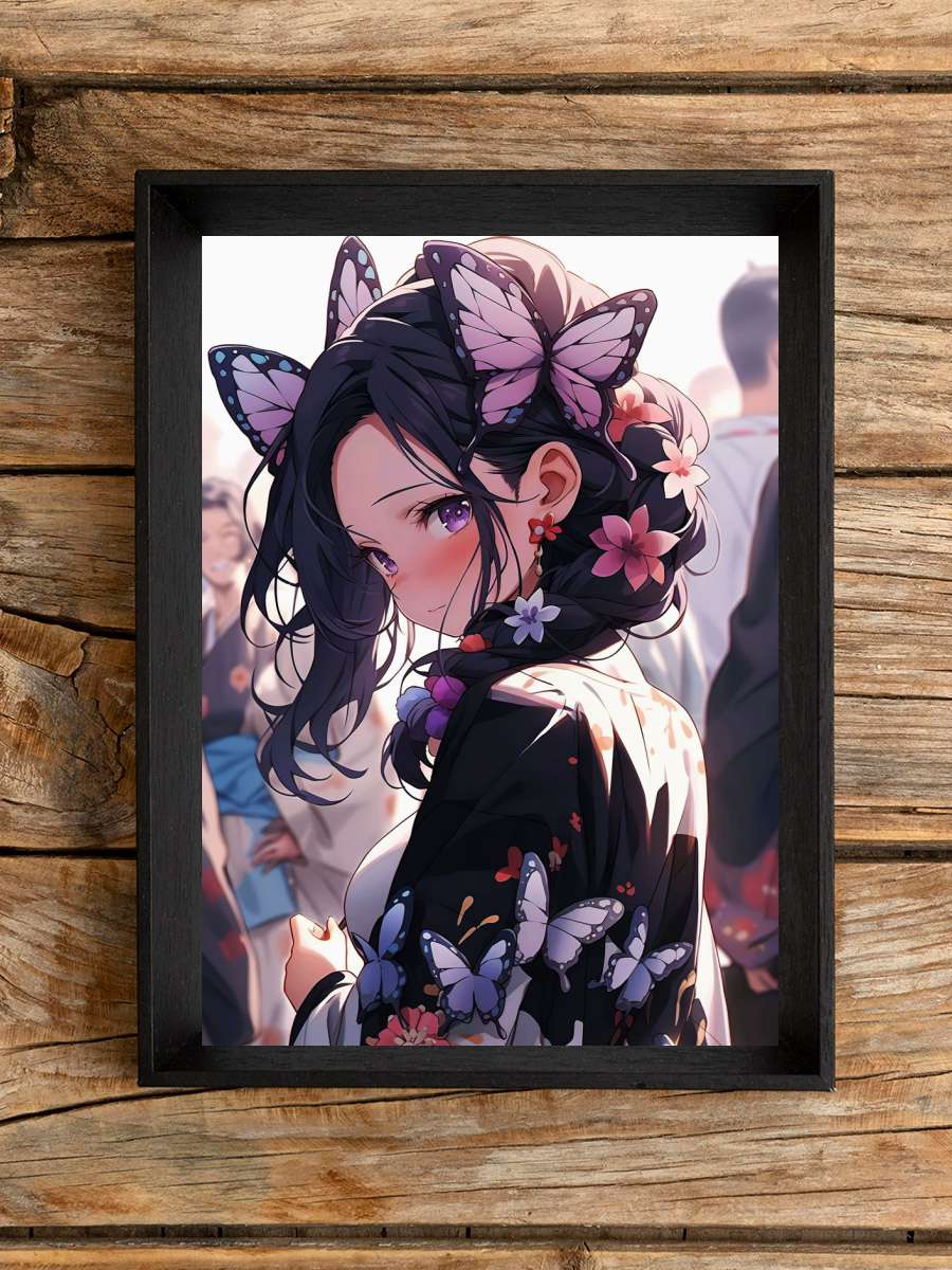 Demon Slayer Shinobu Anime Poster Çerçevesiz Yüksek Kalite Anime Duvar Poster