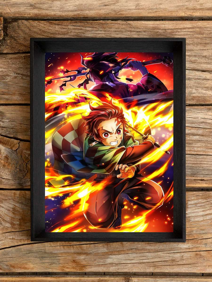 demon slayer tanjiro Anime Poster Çerçevesiz Yüksek Kalite Anime Duvar Poster