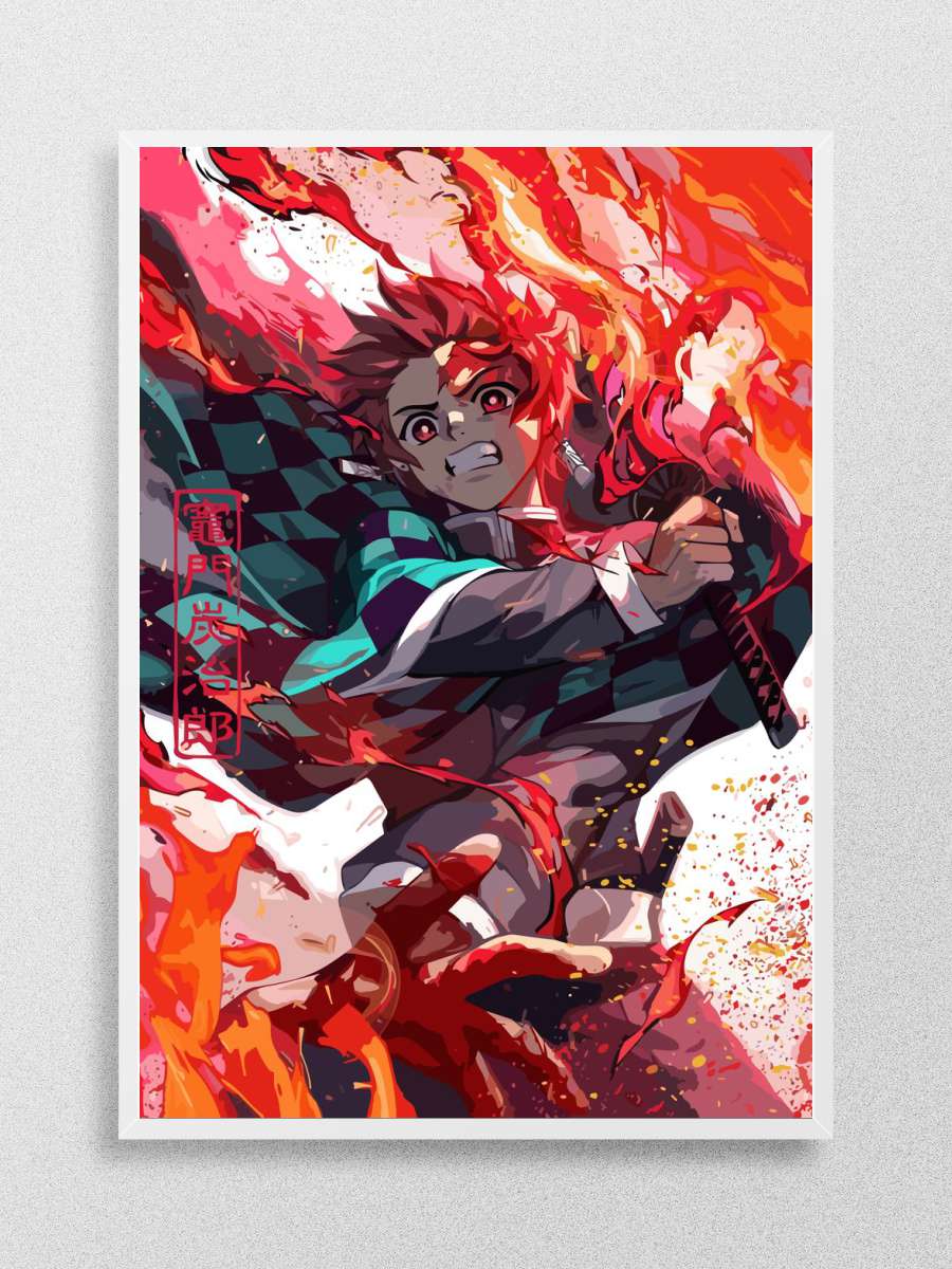 Demon slayer tanjiro Anime Poster Çerçevesiz Yüksek Kalite Anime Duvar Poster