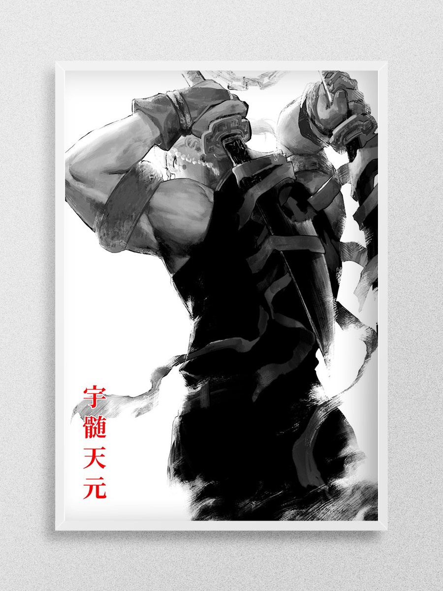 Demon Slayer Tengen Anime Poster Çerçevesiz Yüksek Kalite Anime Duvar Poster