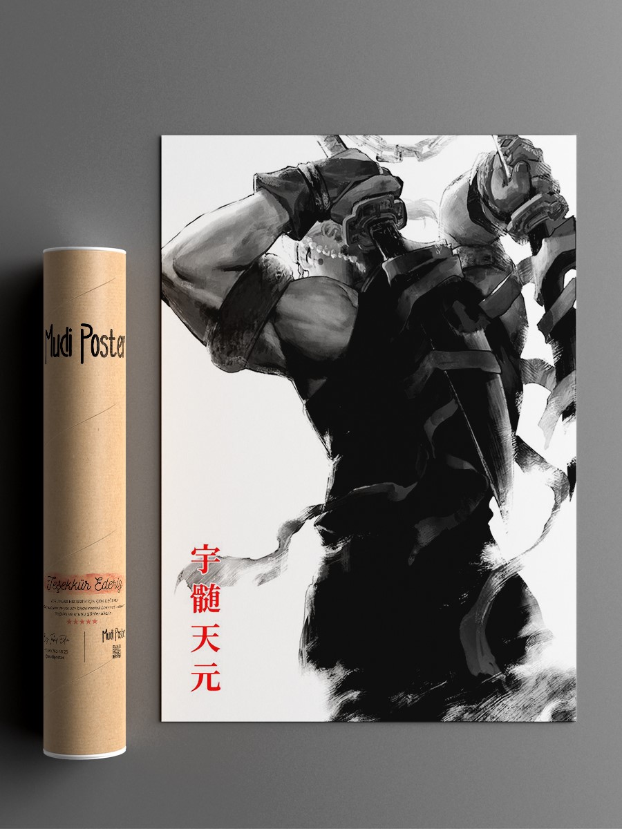 Demon Slayer Tengen Anime Poster Çerçevesiz Yüksek Kalite Anime Duvar Poster