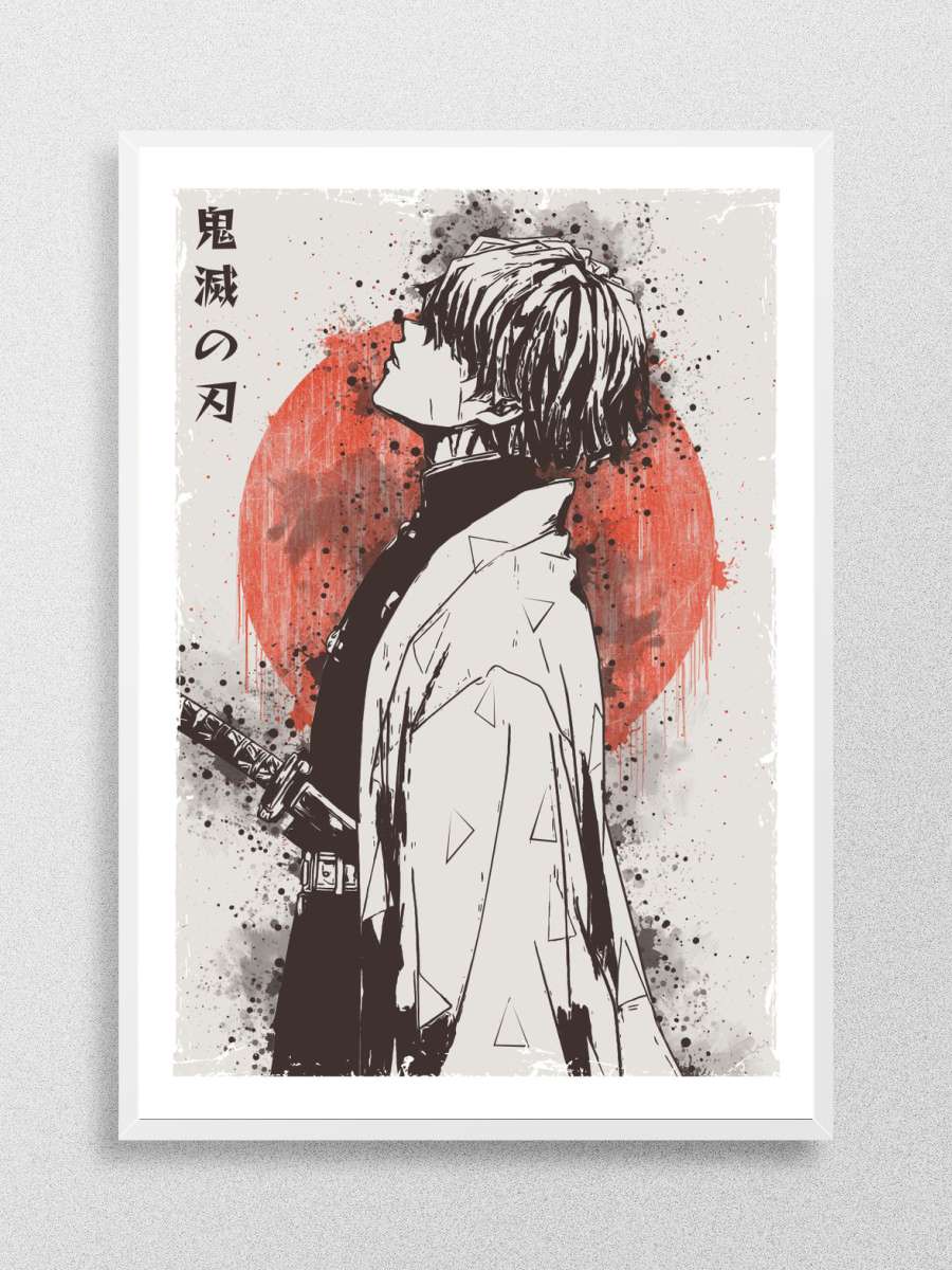 Demon Slayer Zenitsu Anime Poster Çerçevesiz Yüksek Kalite Anime Duvar Poster