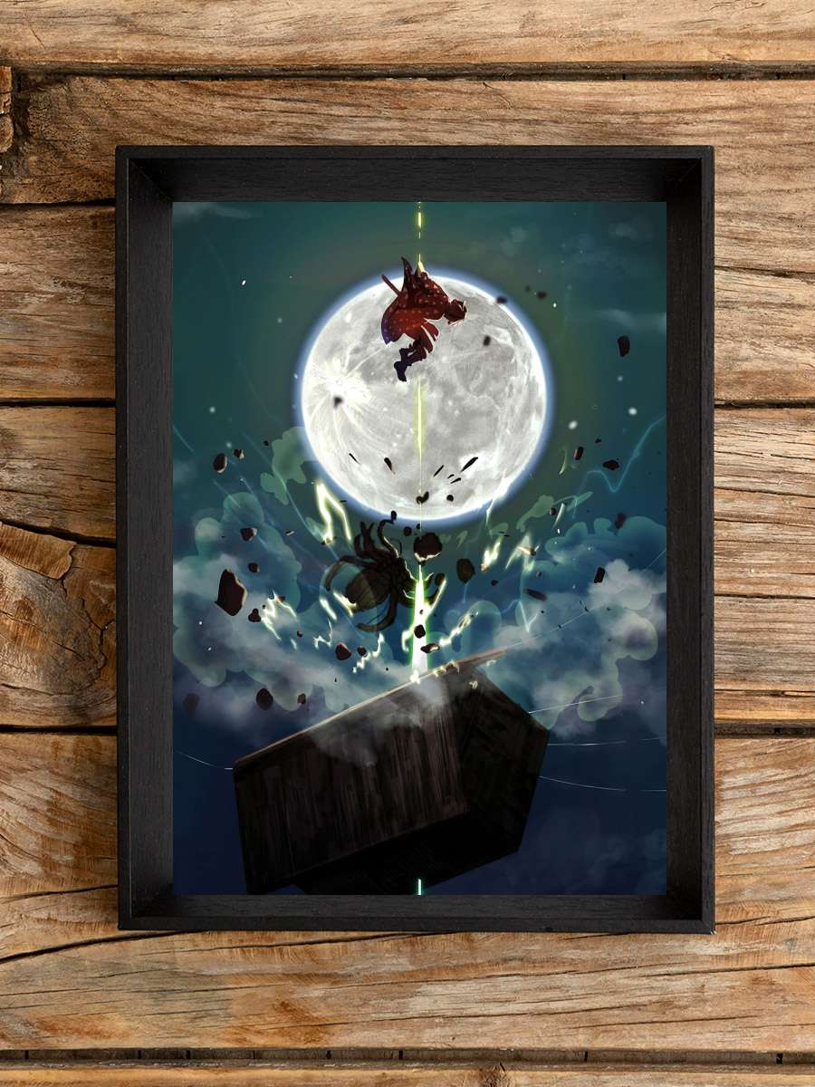 Demon Slayer Zenitsu Anime Poster Çerçevesiz Yüksek Kalite Anime Duvar Poster