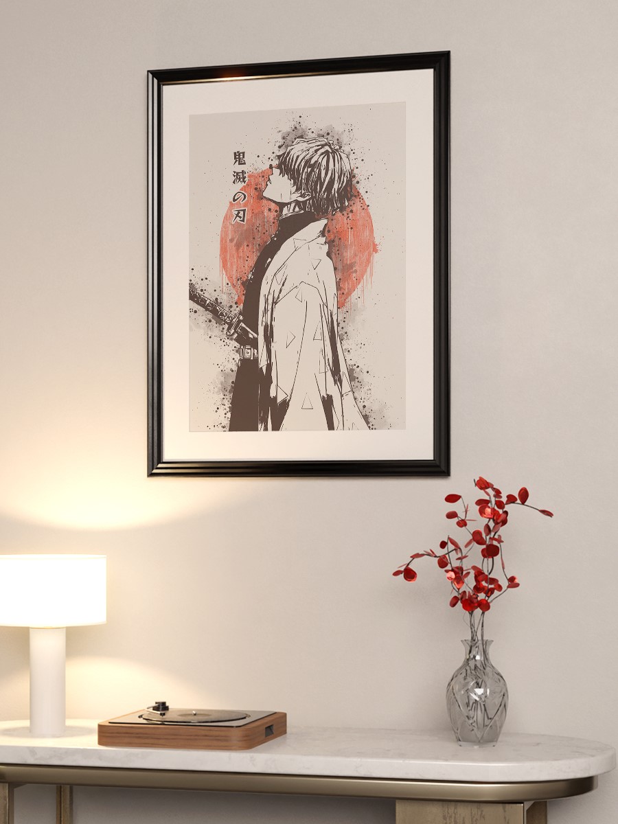 Demon Slayer Zenitsu Anime Poster Çerçevesiz Yüksek Kalite Anime Duvar Poster